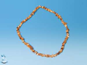 Kette Naturstein goldbraun 44cm