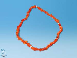 Kette Naturstein orange 44cm