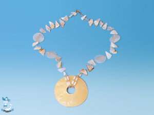 Kette Perlmuttring/ Perlmuttstücke