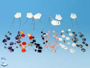 Kette Perlmuttscheiben a Nylon 6-f