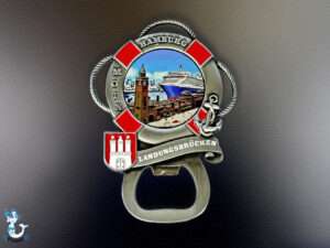 Hamburg Flaschenöffner Magnet Landungsbrücken
