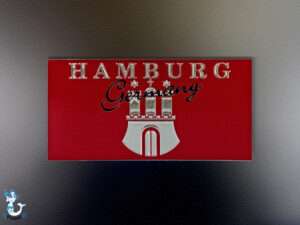 Bild Magnet Hamburg Wappen rot