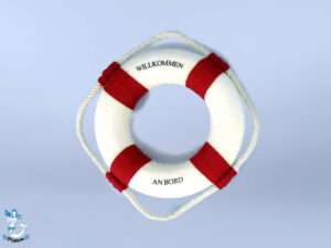 Rettungsring rot/weiß 15cm