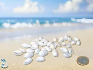 Bubbles Shells weiß ca 2-2,5cm kg