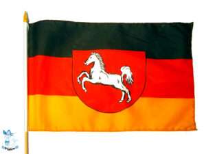 Stockflagge Niedersachsen 45x30cm