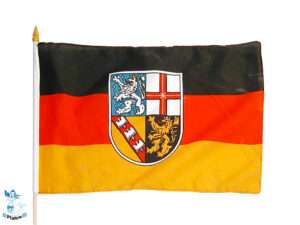 Stockflagge Saarland 45x30cm