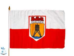 Stockflagge Cuxhaven 45x30cm