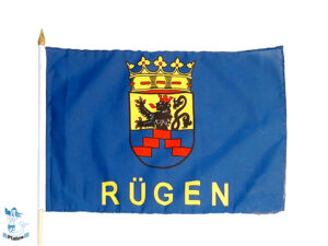 Stockflagge Rügen 45x30cm
