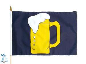 Stockflagge Bier 45x30cm