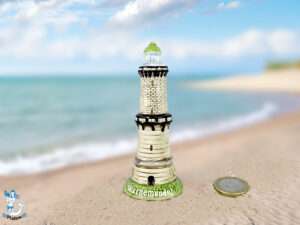 Leuchtturm Warnemünde Keramik 10cm