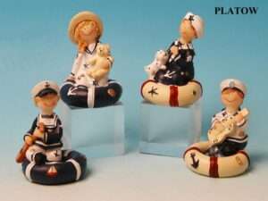 Schneekugel Delphin in Muschel ca.4,5cm