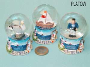 Schneekugel OSTSEE 3-f 4 5cm