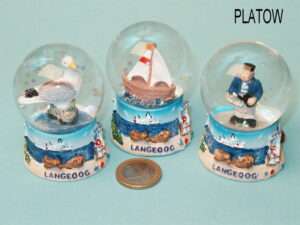 Schneekugel LANGEOOG 3-f 4 5cm