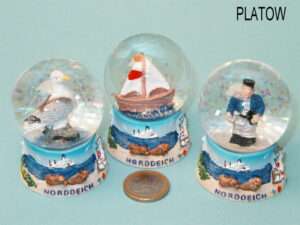 Schneekugel NORDDEICH 3-f 4 5cm