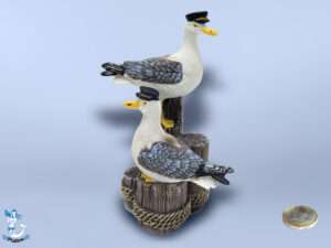 Möwe Poly auf Poller (2) 12,5cm