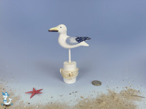 Möwe Figur aus Holz 14cm