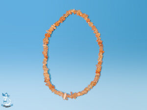 Kette Naturstein apricot 44cm
