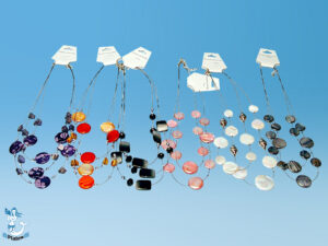 Kette Perlmuttscheiben a Nylon 6-f