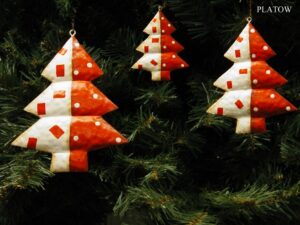 Tanne-hänger r/w Metall 14 5cm