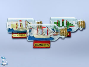 Buddelschiffe "Hamburg" 6cm 3.fach