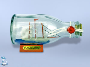 Buddelschiff Hamburg 12cm