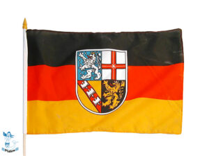 Stockflagge Saarland 45x30cm