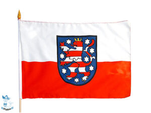 Stockflagge Thüringen 45x30cm
