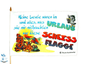 Stockflagge Meine L waren 45x30cm