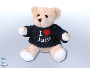 Plüsch Bär  Pulli bl Juist 12cm