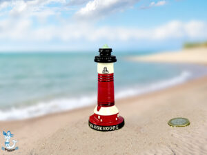 Leuchtturm Wangerooge Keramik 10cm