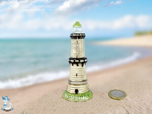 Leuchtturm Warnemünde Keramik 10cm