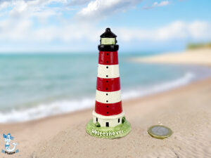 Leuchtturm Westerhever Keramik 10cm