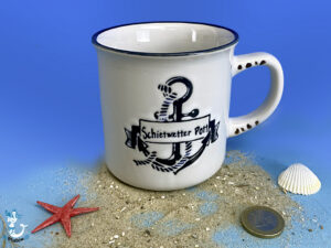 Vintage Becher "Schietwetter Pott"