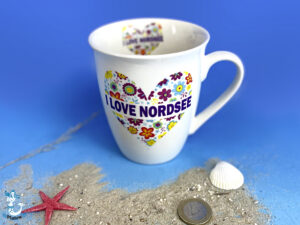 "I love Nordsee" Becher 10cm 350ml