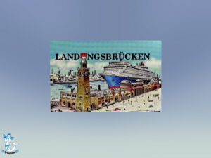 Hamburg Sticker Wappen rot