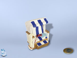 Poly Spardose Strandkorb 8,5cm