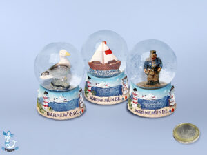 Schneekugel WARNEMÜNDE 3-f 4 5cm