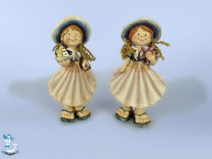 Figur Muschelrockmit steh 2-f 17cm