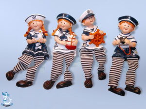 Figur Marinekinder Neutral Baumelbeine 4-f 15cm