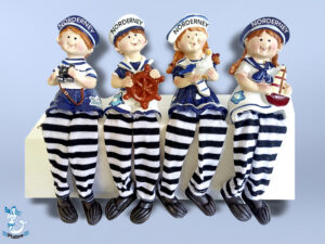 Marinekinder Baumelbeine 4f. 15cm NORDERNEY