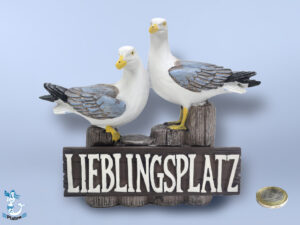 Möwe Poly (2er) "Lieblingsplatz" 18cm
