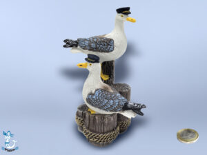 Möwe Poly auf Poller (2) 12,5cm