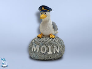 Möwe auf Stein MOIN 4x7cm