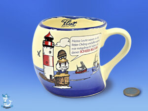 Gravurbecher Scheissbecher St. Peter-Ording 9cm