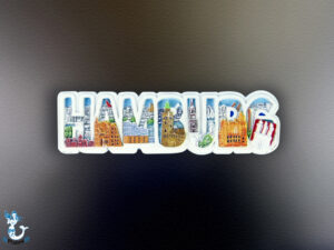 HAMBURG Magnet Poly 3D 9cm