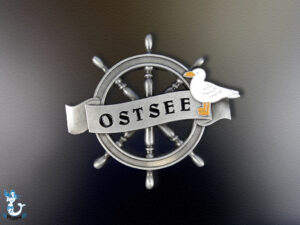 "Ostsee" Steuerrad Metallmagnet 6,5cm