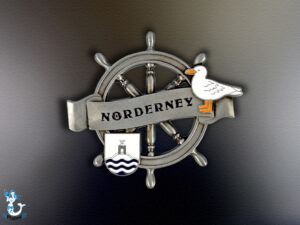 "Norderney" Steuerrad Metallmagnet 6,5cm