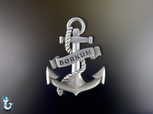 "Borkum" Anker Metallmagnet 7x5cm