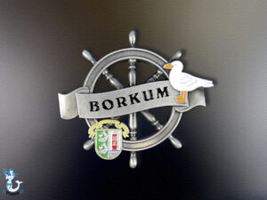 "Borkum" Steuerrad Metallmagnet 6,5cm