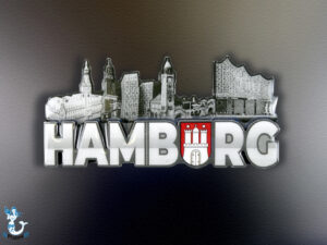 "Hamburg" Skyline MDF Magnet